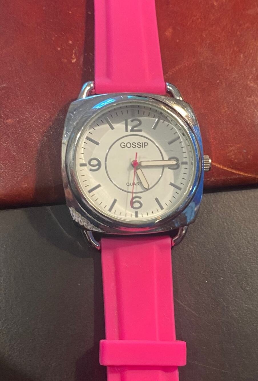 Women's 40mm Silvere Tone Gossip Watch, Resin Band